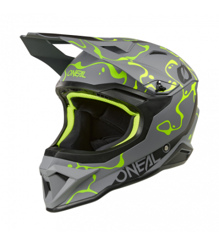 Каска O'NEAL 1SERIES SPLASH GRAY/NEON YELLOW V.26