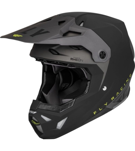 Мотокрос каска FLY RACING Formula CP Slant- Matte Black/Grey/Hi-Vis