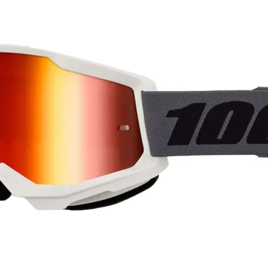 Мотокрос очила 100%  STRATA 2 GREY/RED MIRROR