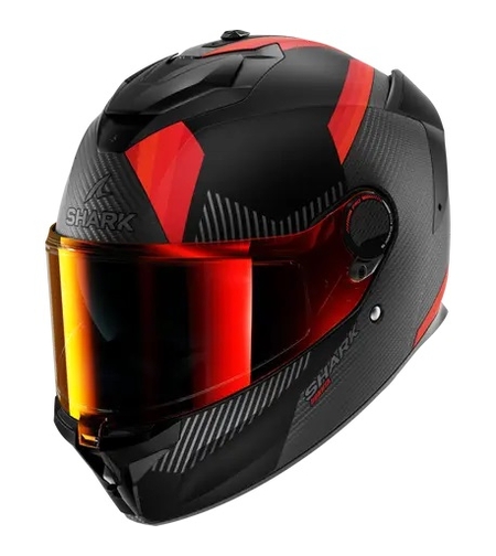 Каска SHARK SPARTAN GT PRO DOKHTA CARBON MATT BLACK/RED