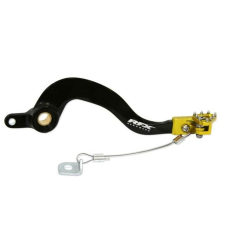 Заден лост за спирачка RFX Pro ST Rear Brake Lever (Black/Yellow) - Suzuki RM250 01-08