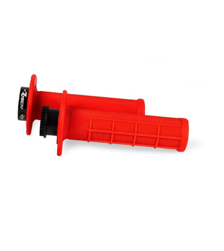 Ръкохватки RACETECH R20 Lock On Grips Half Waffle BETA 21 (Red)