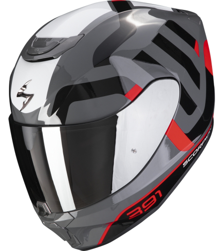 Каска SCORPION EXO 391 Arok Grey/Black/Red