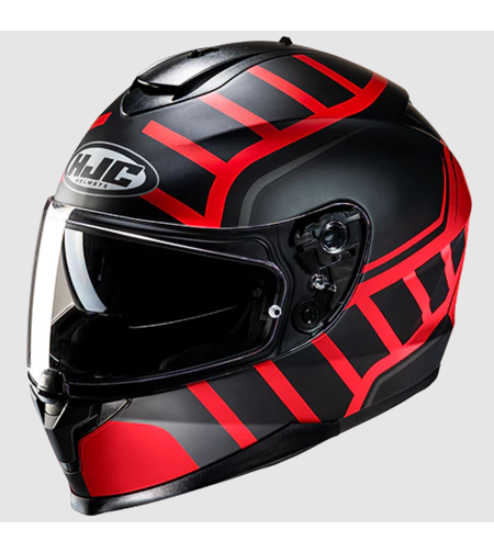 Каска HJC C70N HOLT BLACK/RED