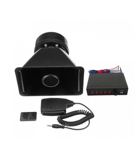 Сирена с микрофон 12V