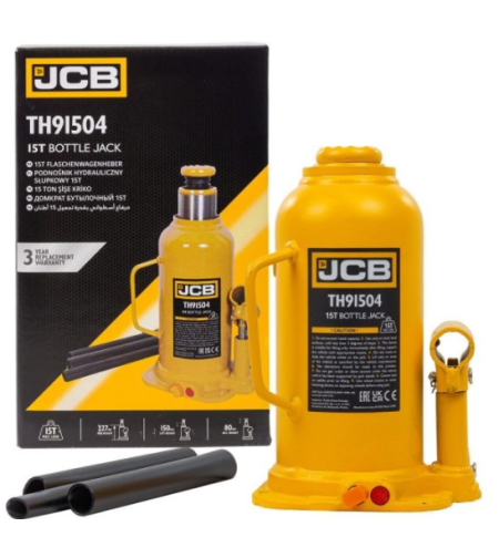 ХИДРАВЛИЧЕН КРИК ТИП БУТИЛКА 15 ТОНА JCB