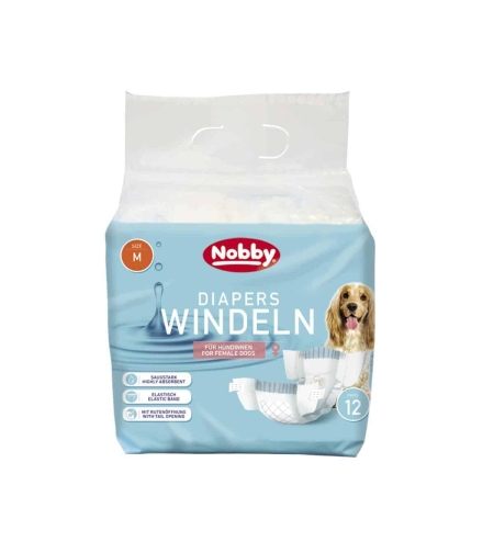 NOBBY - Diapers female dogs - памперс за женски кучета 12 бр.