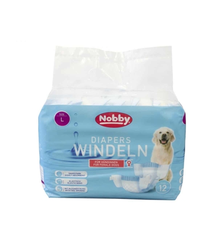 NOBBY - Diapers female dogs - памперс за женски кучета 12 бр.
