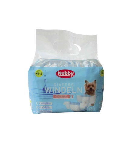 NOBBY - Diapers female dogs - памперс за женски кучета 12 бр.