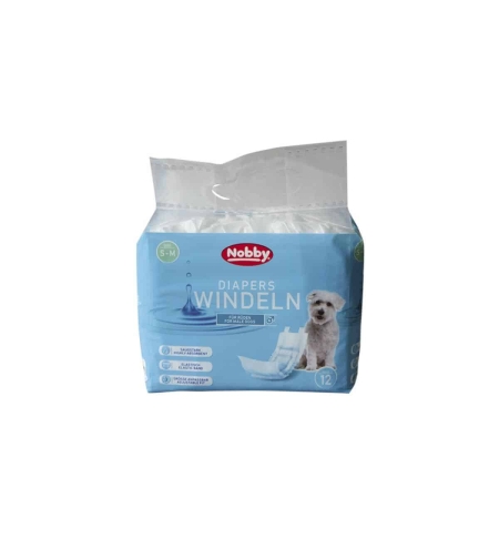 NOBBY - Diapers male dogs - памперс за мъжки кучета 12 бр. -S-M - 30-46 см. обиколка на талията