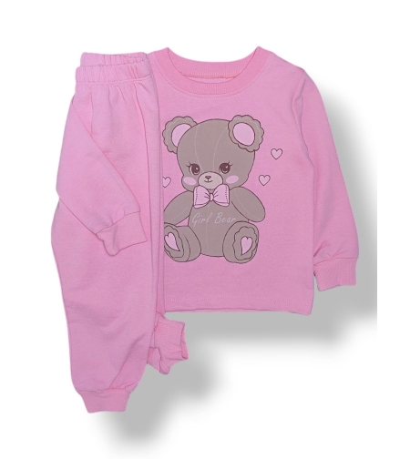 Розов детски комплект Girl Bear