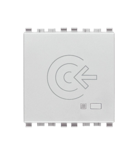 Смарт четец на NFC/RFID карти, Wireles View цвят Алуминий VIMAR EIKON