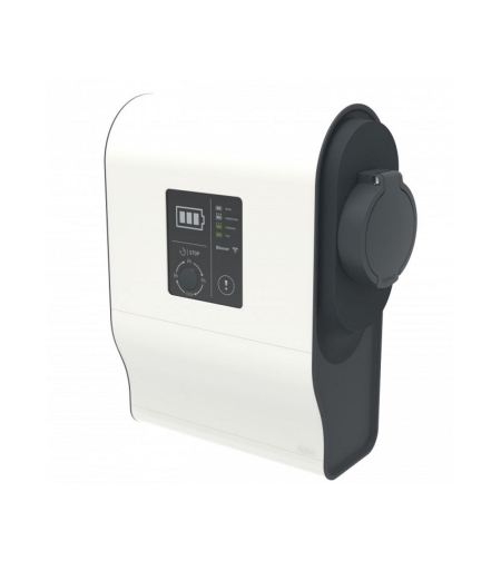 Пластмасова монофазна зарядна станция IP44 IK08 mode 2 and 3-7,4 kW 32A-for 1 vehicle