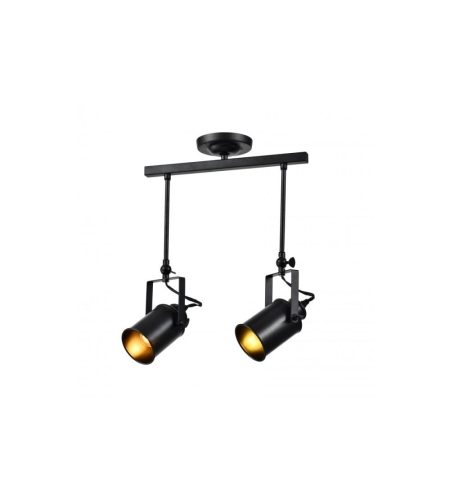 Таванно тяло DEMIR 2,3994,AC220-240V,50/60Hz,2*E27, IP20,двоен,черен GTV