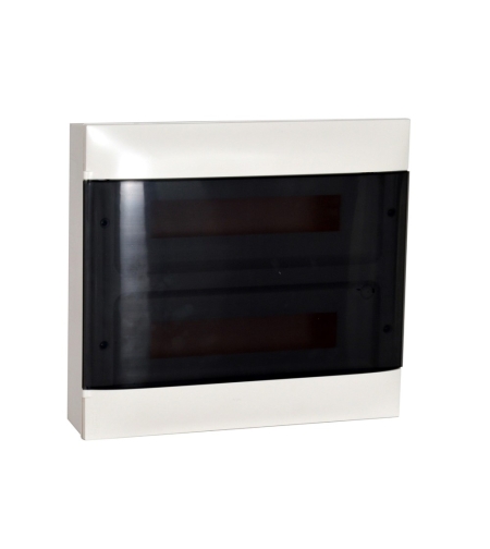 Табло за открит монтаж, 36 (2x18) модула, прозрачна врата, PE+N шини, Practibox S, Legrand