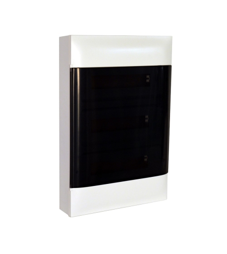 Табло за открит монтаж, 54 (3x18) модула, прозрачна врата, PE+N шини, Practibox S, Legrand