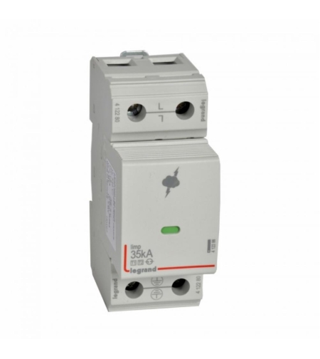 Катоден отводител SPD T1+T2, 440V~ (IT) 35kA, 1P (2мод.), +FS, Legrand