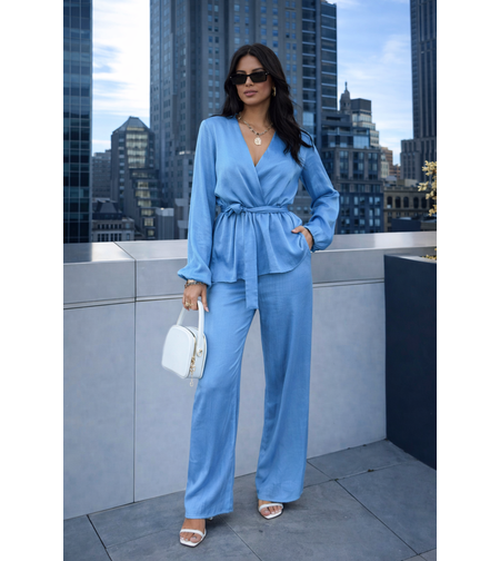 Луксозен сатенен комплект  Blue