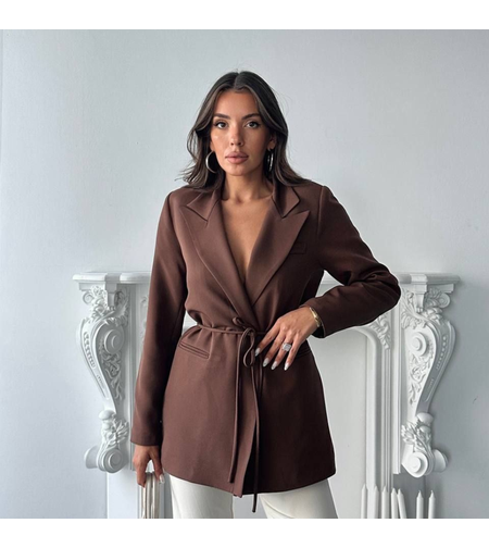Mocha Modern Blazer - Кафяв Блейзър/сако