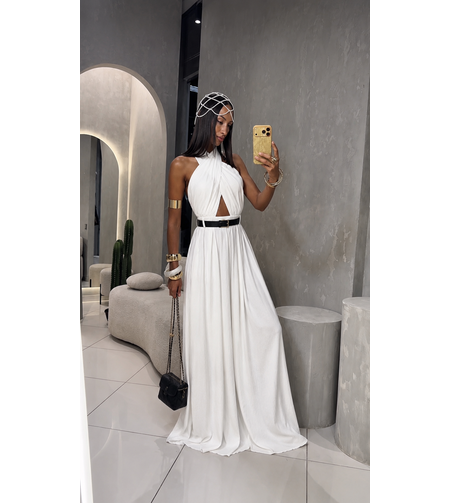 “HALTER ELEGANCE” white - гащеризон