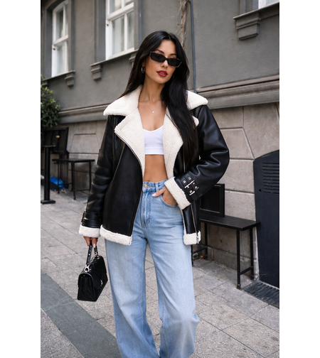 Winter Glow – кожено яке с каракул