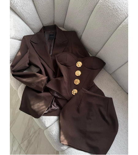 Royal Mocha 3-Piece Set - Елегантен костюм