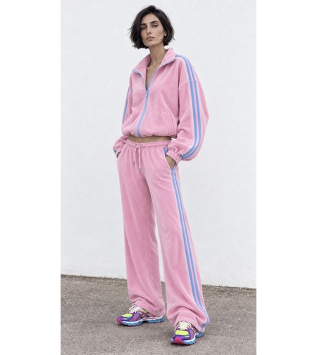 “ Velour contrast Set “ pink – спортен екип от мек велур