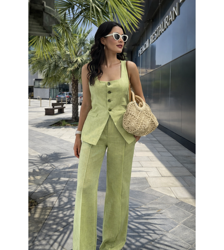 URBAN CHIC Комплект елек и панталон green