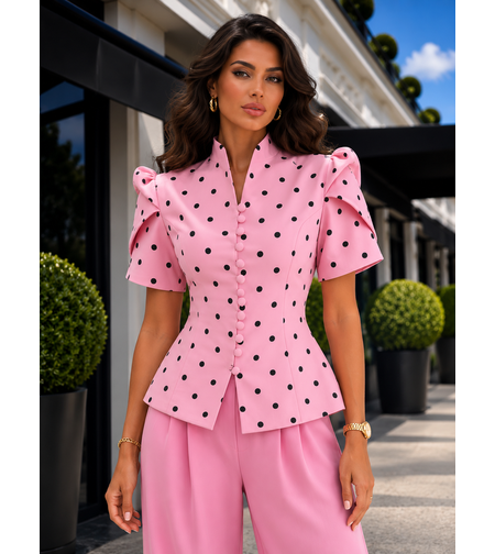 “Polka Elegance Blazer” pink - сако