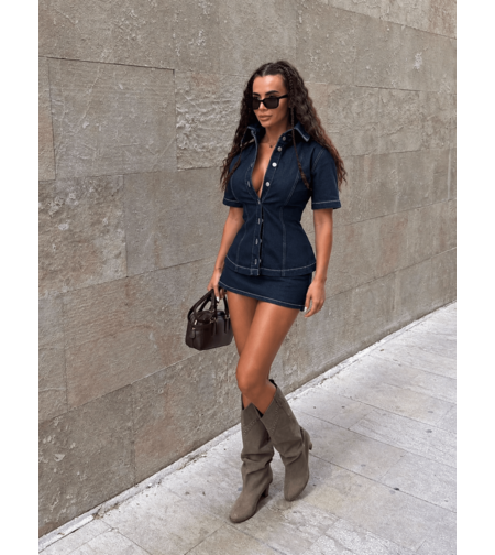 “Denim Bianca Set “ blue - дънков сет