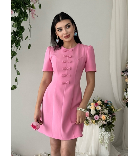 “Bella” pink - рокля с панделки