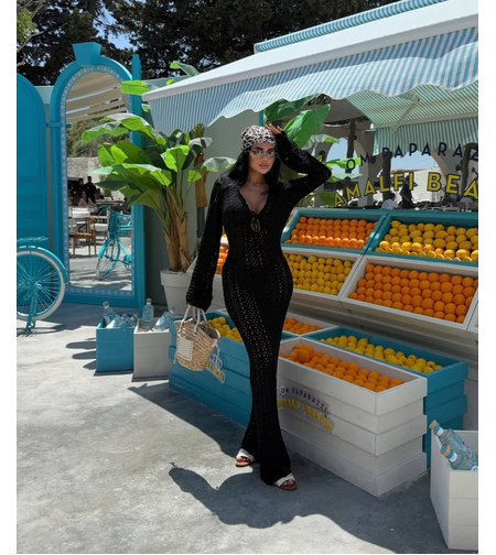 “ Oceana Backless “ – дълга плажна рокля black