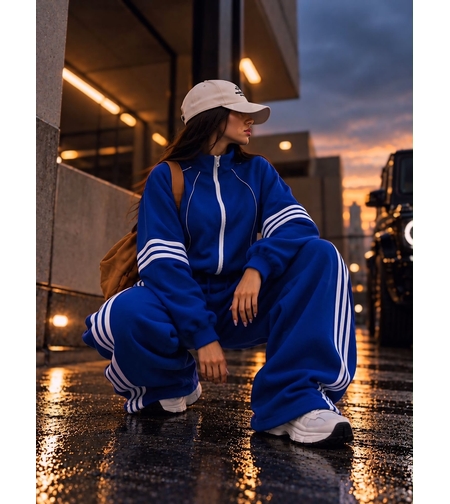 “ Urban Comfort” blue - Спортен ватиран екип