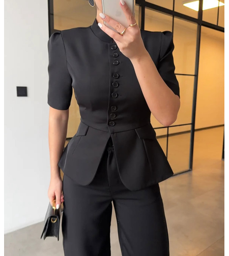 “Black Edition” Елегантен сет сако и панталон