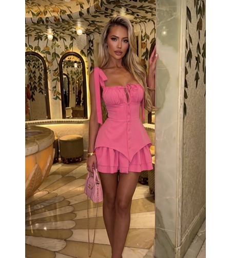 Рокля тип Корсет Pink