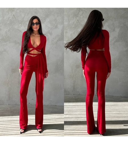 Wine Desire - блестящ сет от две части