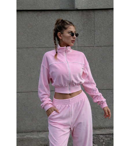 Velour Touch Set Pink – спортен екип от мек велур