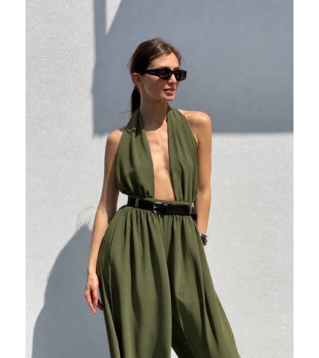 “HALTER ELEGANCE” green - гащеризон