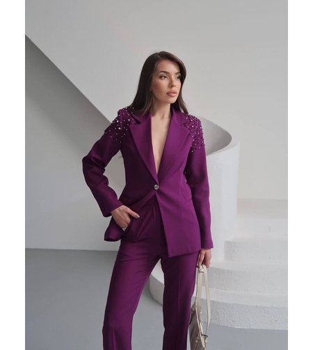 “ Elegance Power Suit”  Purple - Сако и панталон