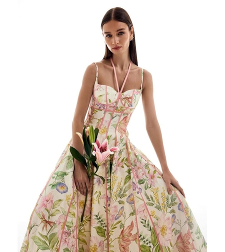 “ Botanical Bloom” Inspired by Zimmermann - Premium Рокля