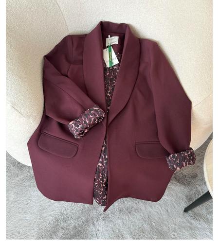 Tailored Blazer burgundy – Издължено  сако