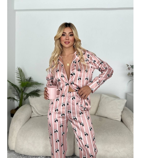 Луксозна сатенена пижама „Silky Dream“ Панда