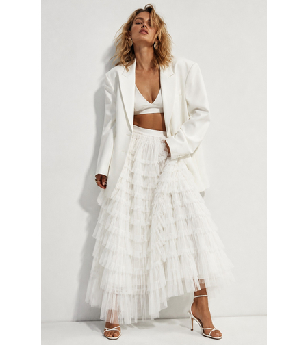 “ Amélie Tulle Maxi Skirt “ – Cream