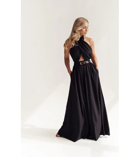 “HALTER ELEGANCE” black - гащеризон