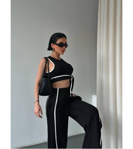 “SPORTY CHIC LINE” black - комплект топ и долнище