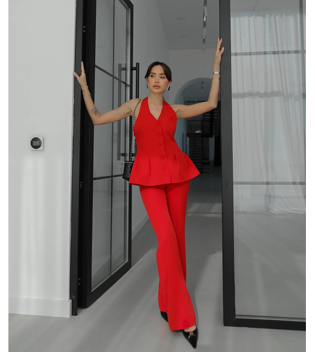 “POWER SILHOUETTE” red - костюм