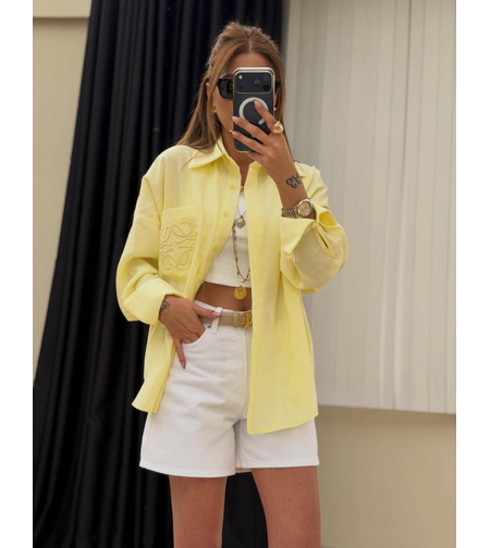 “Loewe Style” yellow - Oversize риза