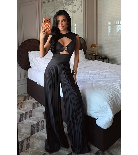 “Luxe Pleated” Black - Гащеризон
