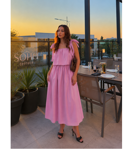 “ Rosé Breeze“ pink - ефирна лятна рокля