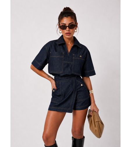 “ Denim fashion Set” dark - дънков сет